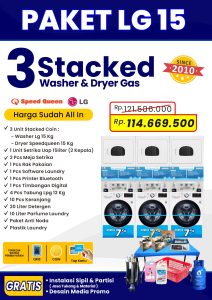 paket coin laundry - koin laundry - LG - speedqueen