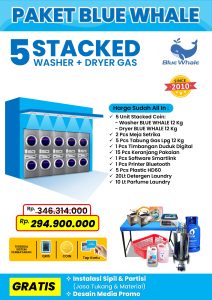 paket laundry digital - paket laundry self service- blue whale -