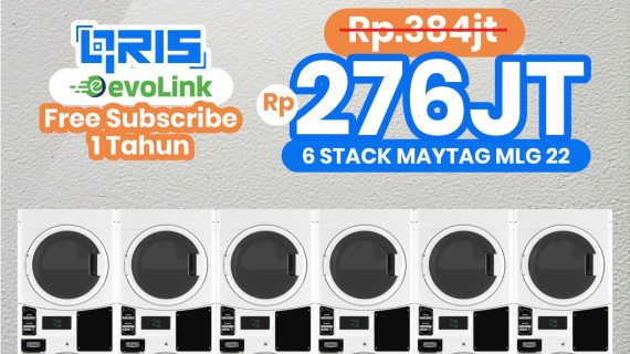 paket laundry digital - self service - maytag mlg 22