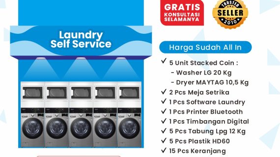 Paket laundry self service 5 stack - paket maytag - dryer maytag mdg 20