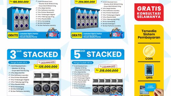 brosur paket laundry self service