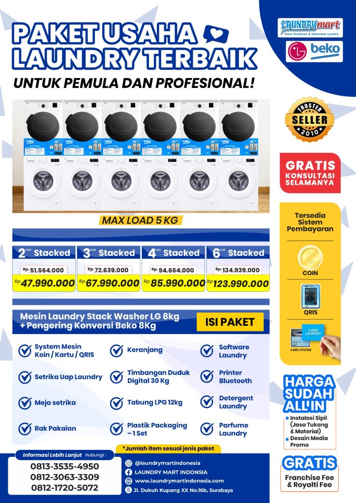 paket usaha laundry Beko - sept 26