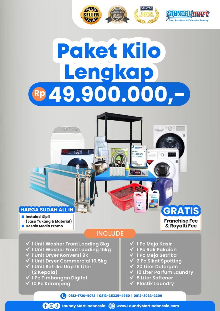 paket usaha laundry kilo - laundry kiloan - bisnis laundry kiloan